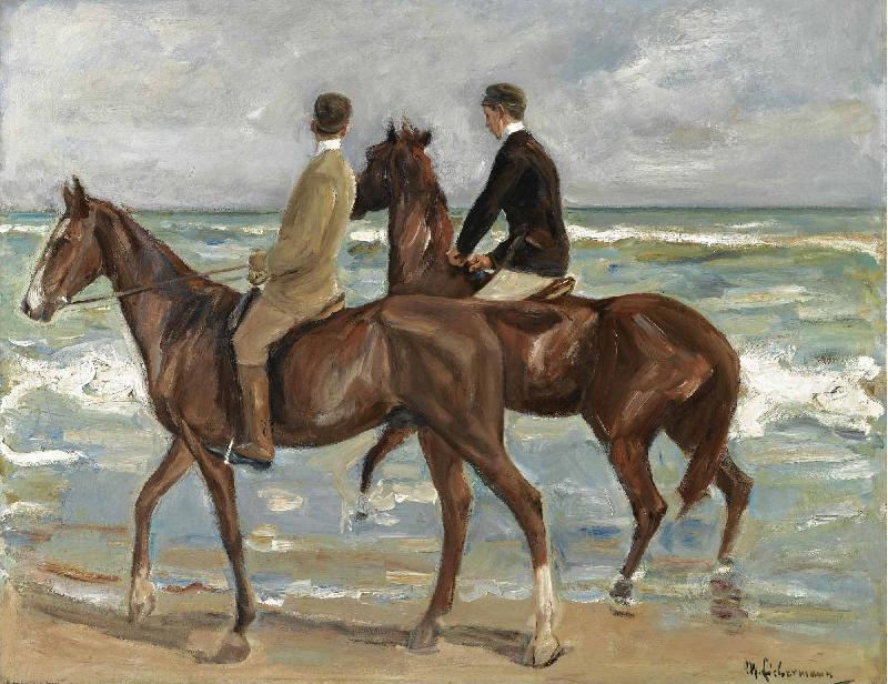 Max Liebermann Zwei Reiter am Strand